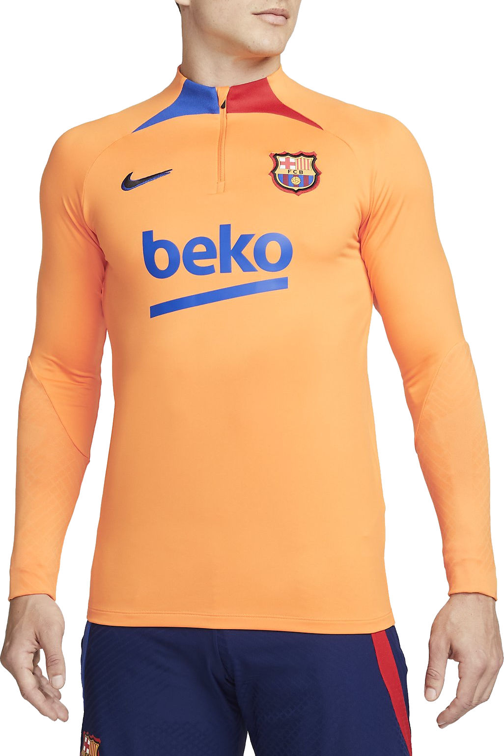 Pánské tréninkové tričko s dlouhým rukávem Nike Dri-FIT FC Barcelona