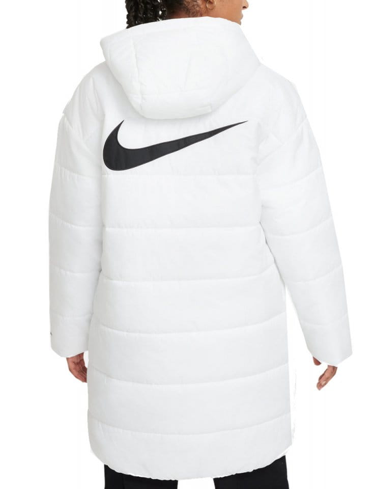 nike white parka