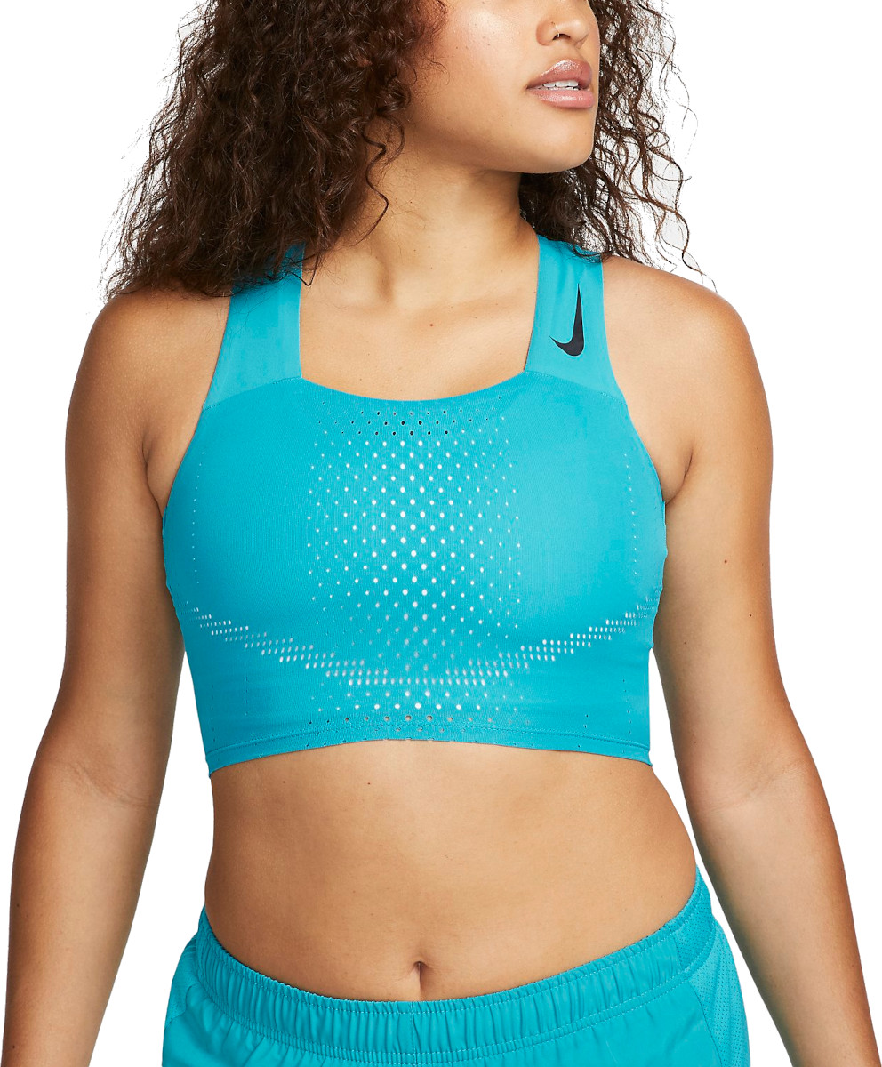 Carbon 38 Women's Blue Athletic Cropped Racer BAck Tank Top