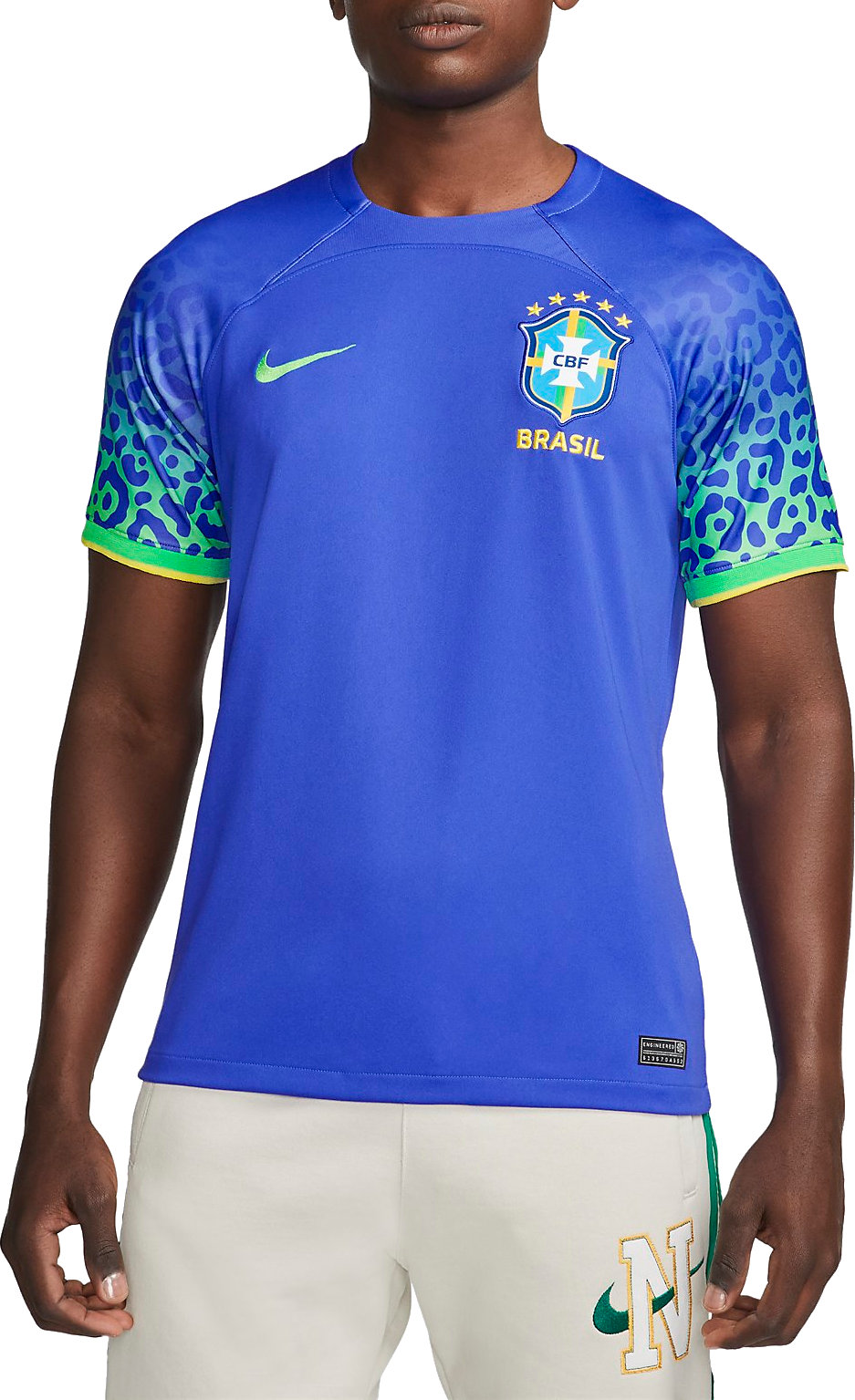 Brazil 2022/23 Stadium Goalkeeper Men's Nike Dri-FIT Short-Sleeve