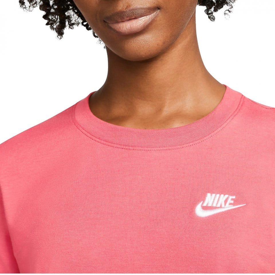 nike women's sportswear club long sleeve crew top