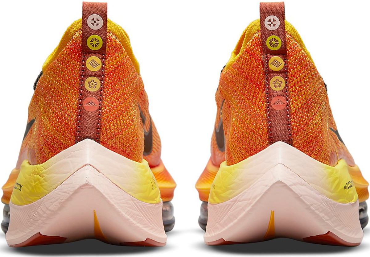 Nike ZoomX アルファーフライ1 オレンジ/イエロー ナイキ厚底シューズ「アルファフライ ネクスト％」にオレンジ系