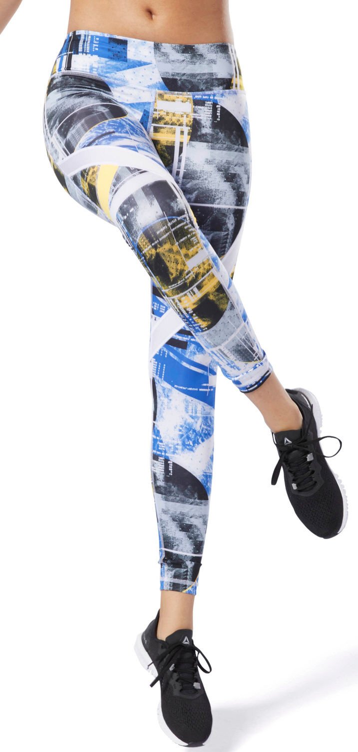 Reebok Meet You There All Over Print Poly Leggings