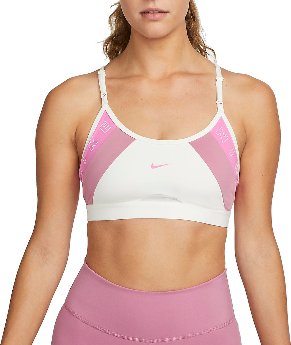 dorado ajedrez Ahora Sujetador Nike W NK DF INDY LOGO BRA 6MO - Top4Fitness.es