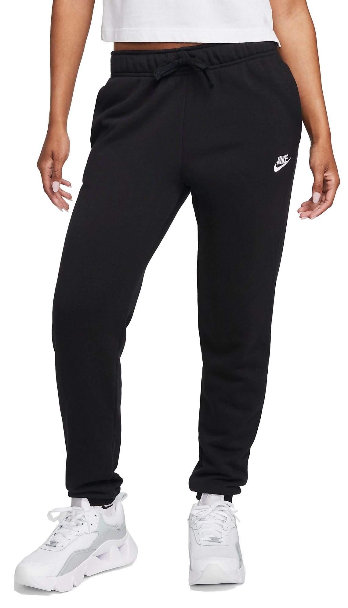 Dámské kalhoty se středně vysokým pasem Nike Sportswear Club Fleece