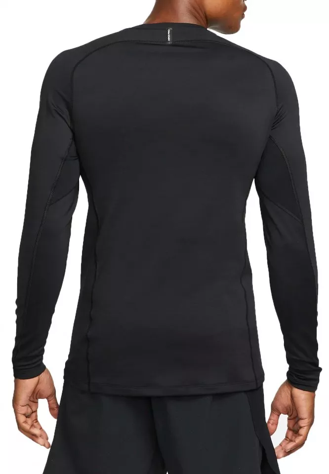 Tričko s dlhým rukávom Nike Pro Warm Sweatshirt Schwarz F010