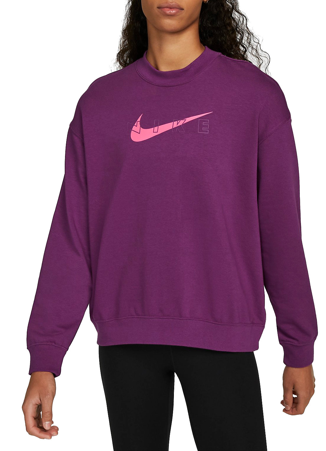 Nike Dri-FIT Get Fit Women s Graphic Training Crew-Neck Sweatshirt