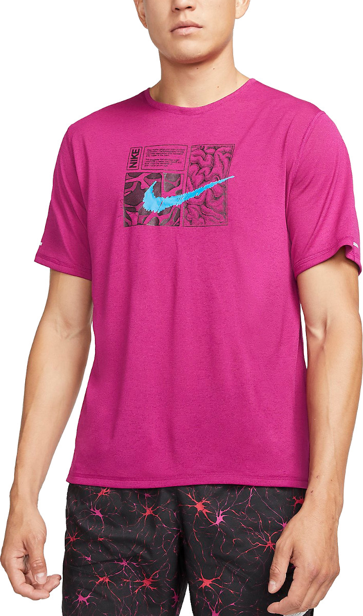 Pánské běžecké tričko s krátkým rukávem Nike Dri-FIT Miler D.Y.E.