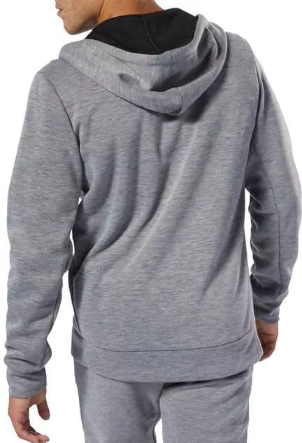 Sudadera con capucha Reebok WOR MEL DBL KN FZ HOODIE