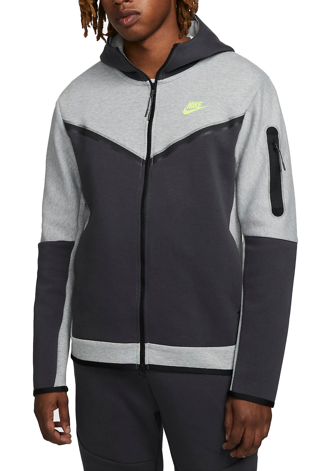 Hooded sweatshirt Nike M NSW TCH FLC HOODIE S FZ WR