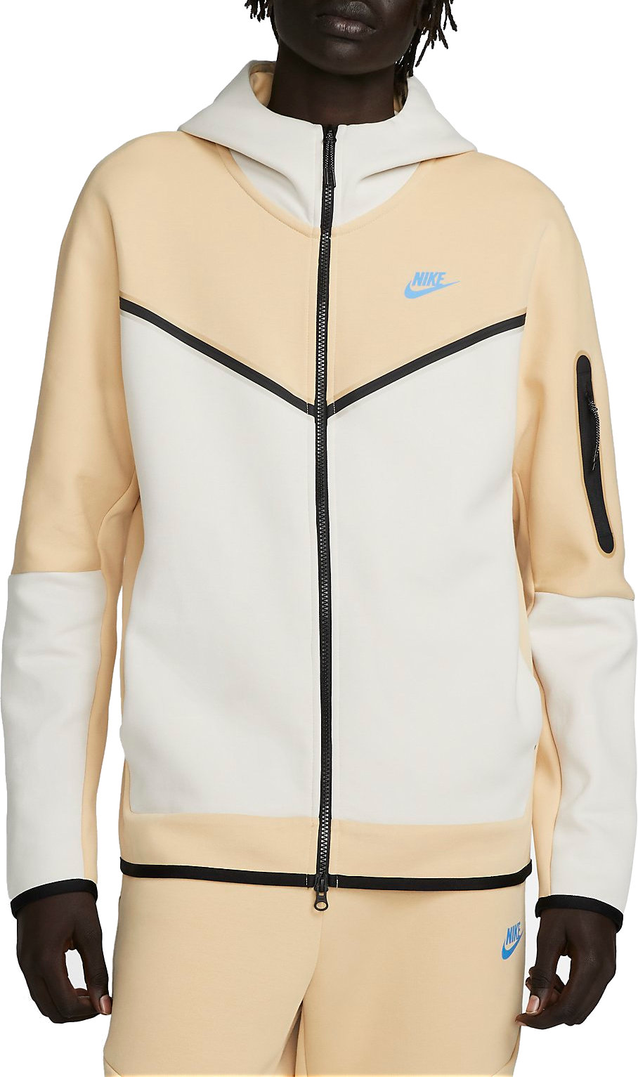 Hooded sweatshirt Nike M NSW TCH FLC HOODIE S FZ WR