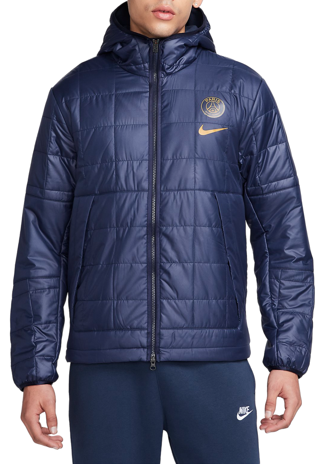 Jakke med hætte Nike PSG M NSW SYN FIL JKT FLC LND