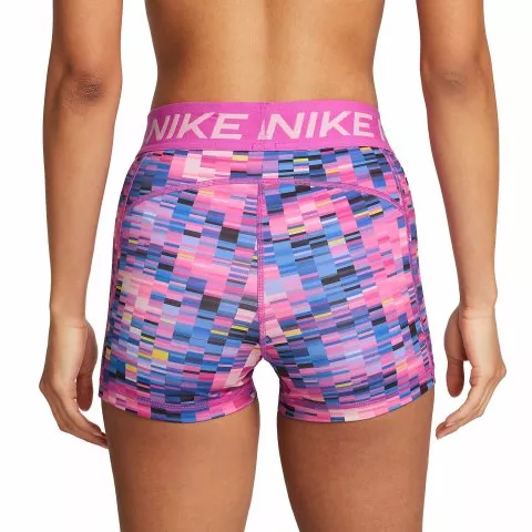 Calções Nike Pro Women s 3-Inch All-Over-Print Shorts