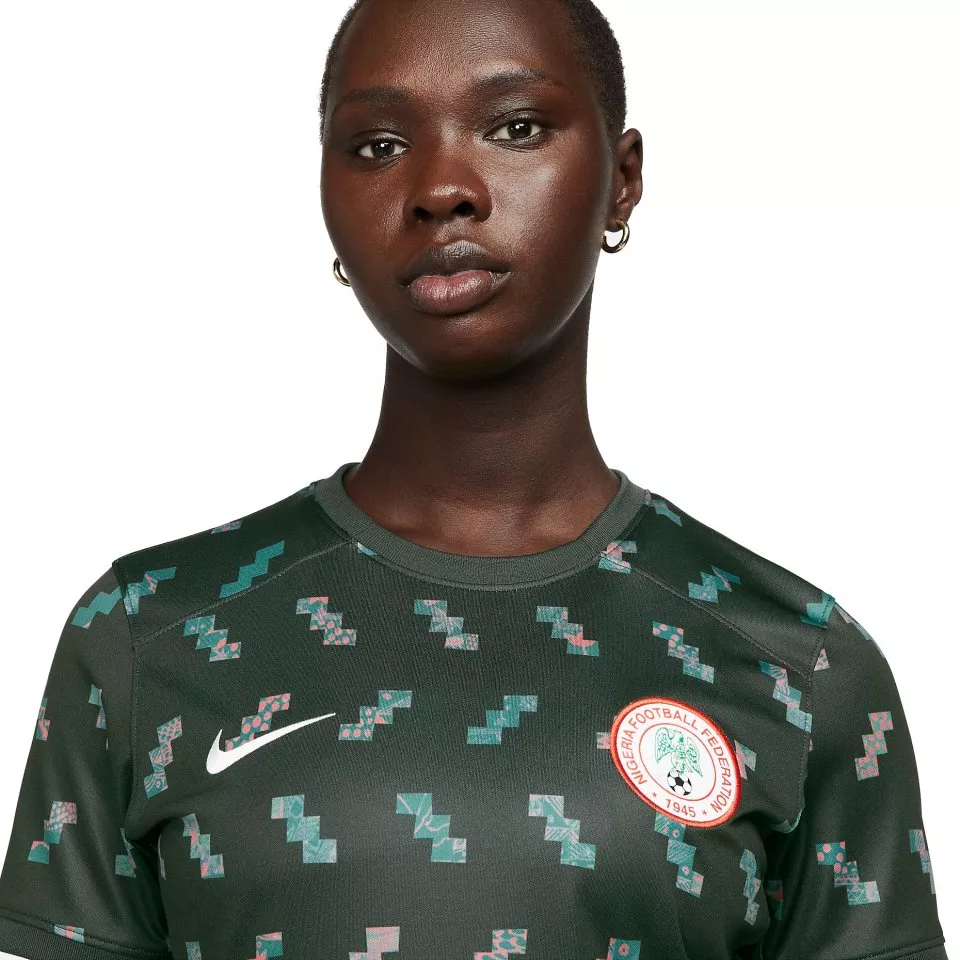 Dámský fotbalový dres s krátkým rukávem Nike Dri-FIT Nigérie 2023 Stadium, hostující