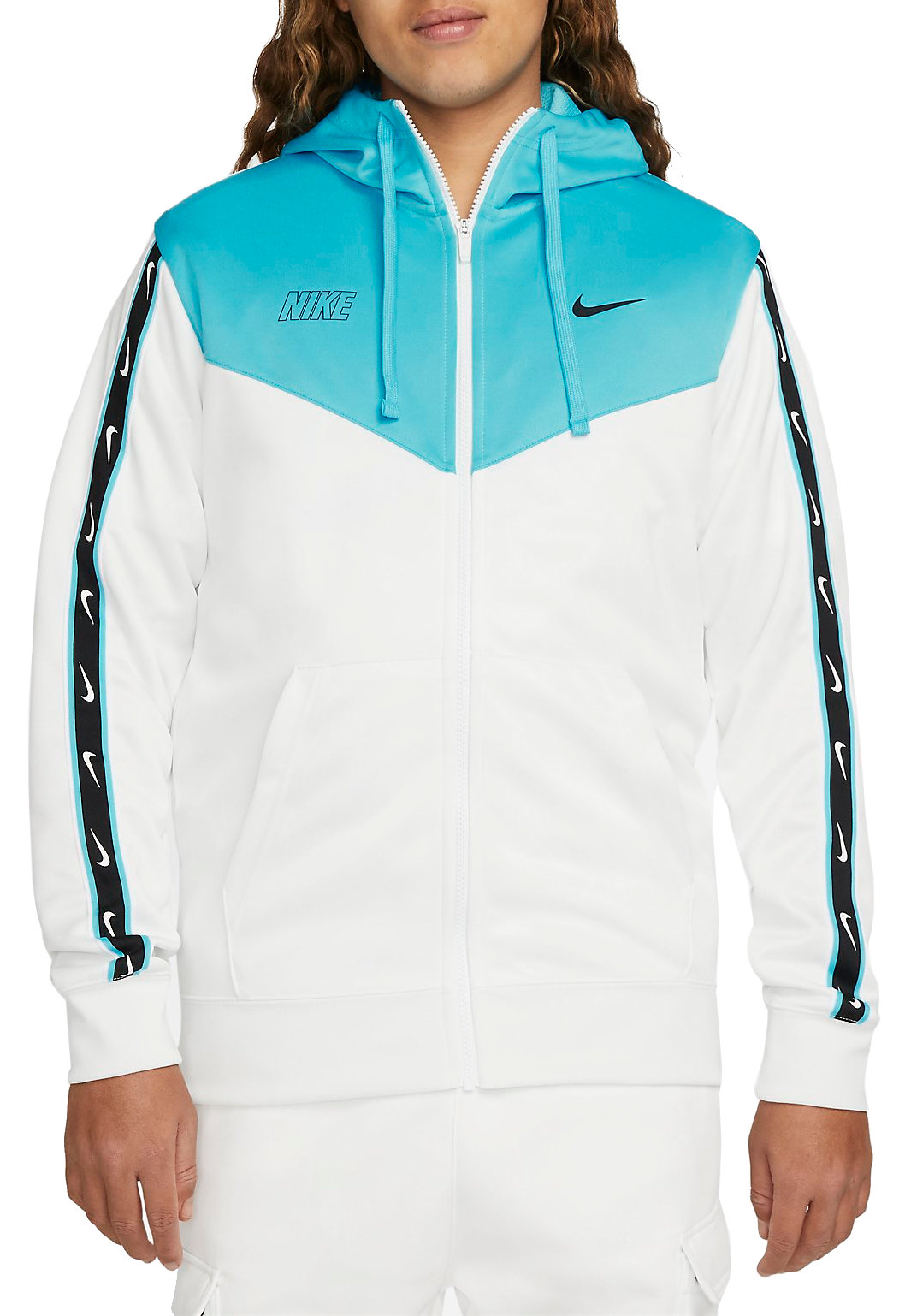 Hooded sweatshirt Nike M NSW REPEAT SW PK FZ HOODY