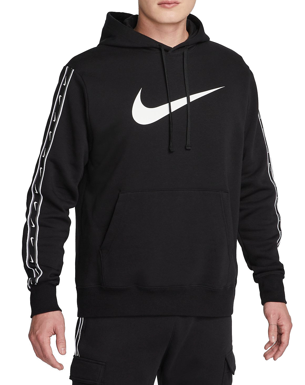 Sweatshirt med huva Nike M NSW REPEAT SW FLC PO HOOD BB