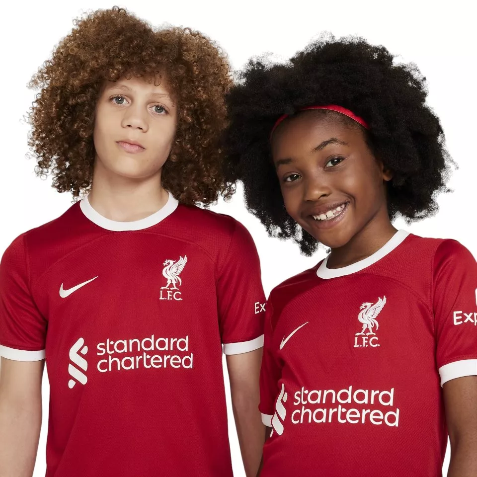 Dětský domácí fotbalový dres s krátkým rukávem Nike Liverpool FC Stadium 2023/24