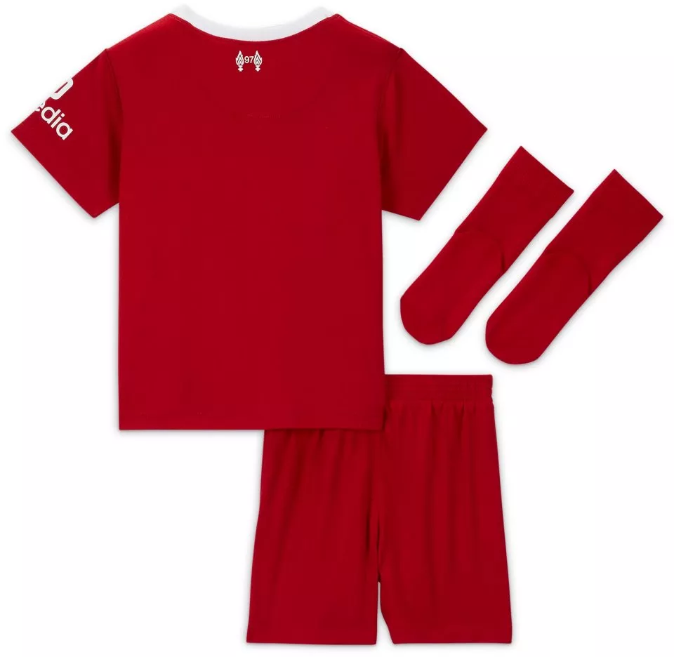 Trojdílná souprava pro kojence a batolata Nike Dri-FIT Liverpool FC 2023/24, domácí