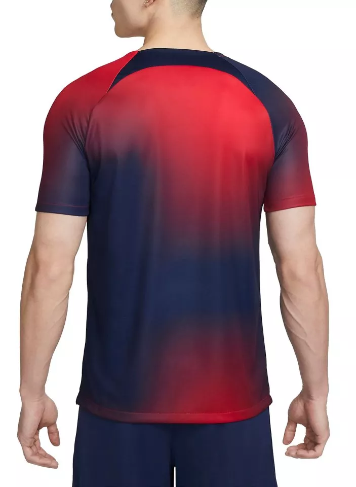 Pánské předzápasové fotbalové tričko s krátkým rukávem Nike Dri-FIT Paris Saint-Germain Academy Pro