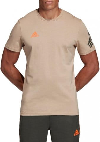 tan logo tee adidas