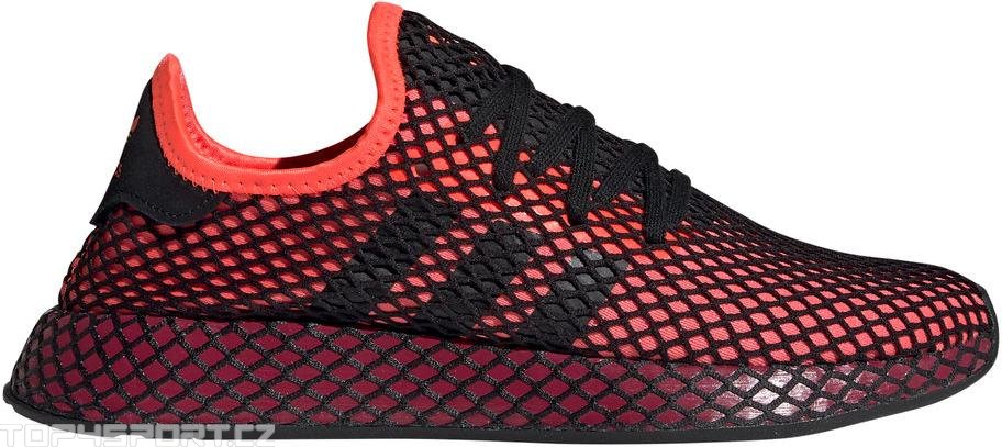 Adidas red deerupt hot sale runner trainers