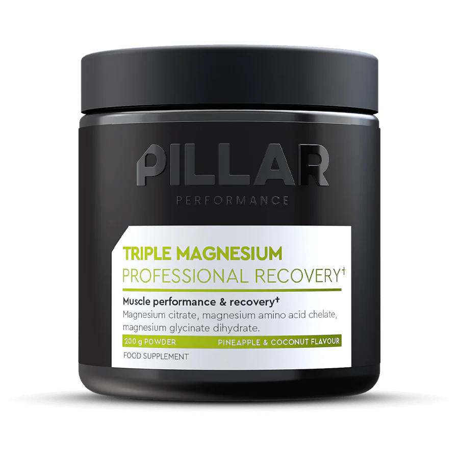 Vitaminas e minerais Pillar Performance Triple Magnesium Professional Recovery Powder Pineapple Coconut