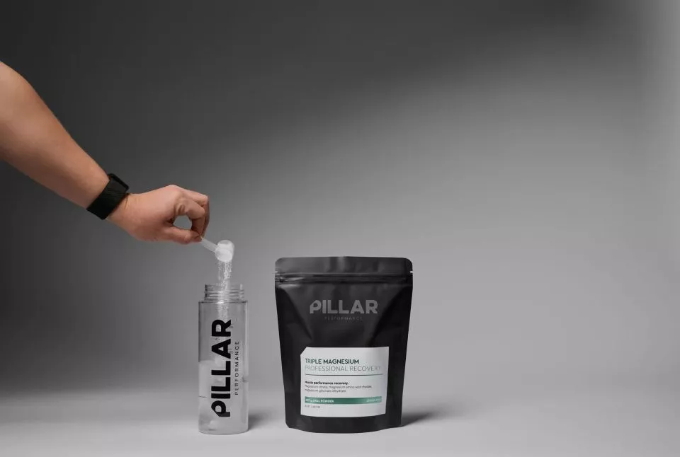 Vitamines et mineraux Pillar Performance Triple Magnesium Professional Recovery Powder Lemon Lime (400g)