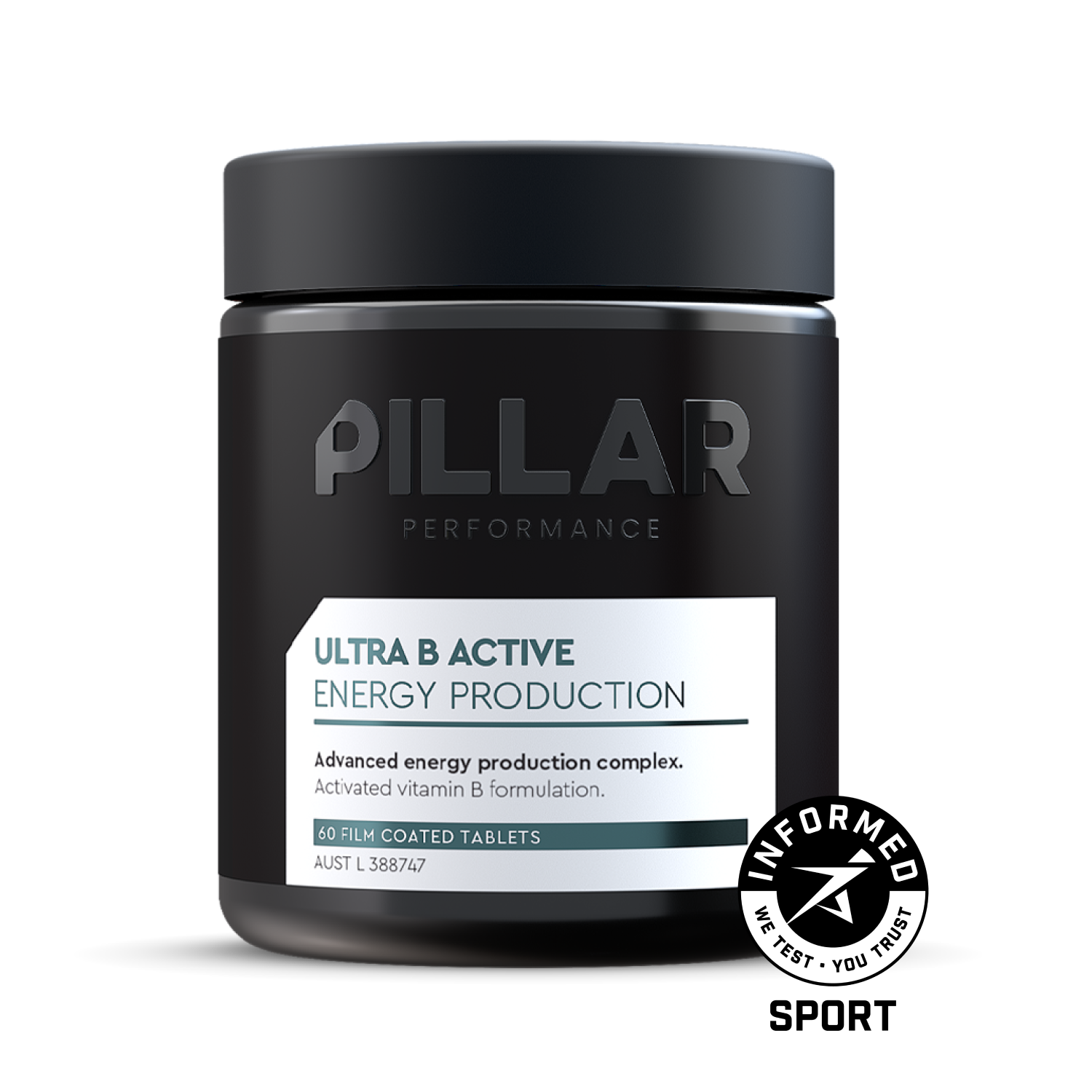 Tablety vitamínu B Pillar Performance Ultra B Active Peak Performance