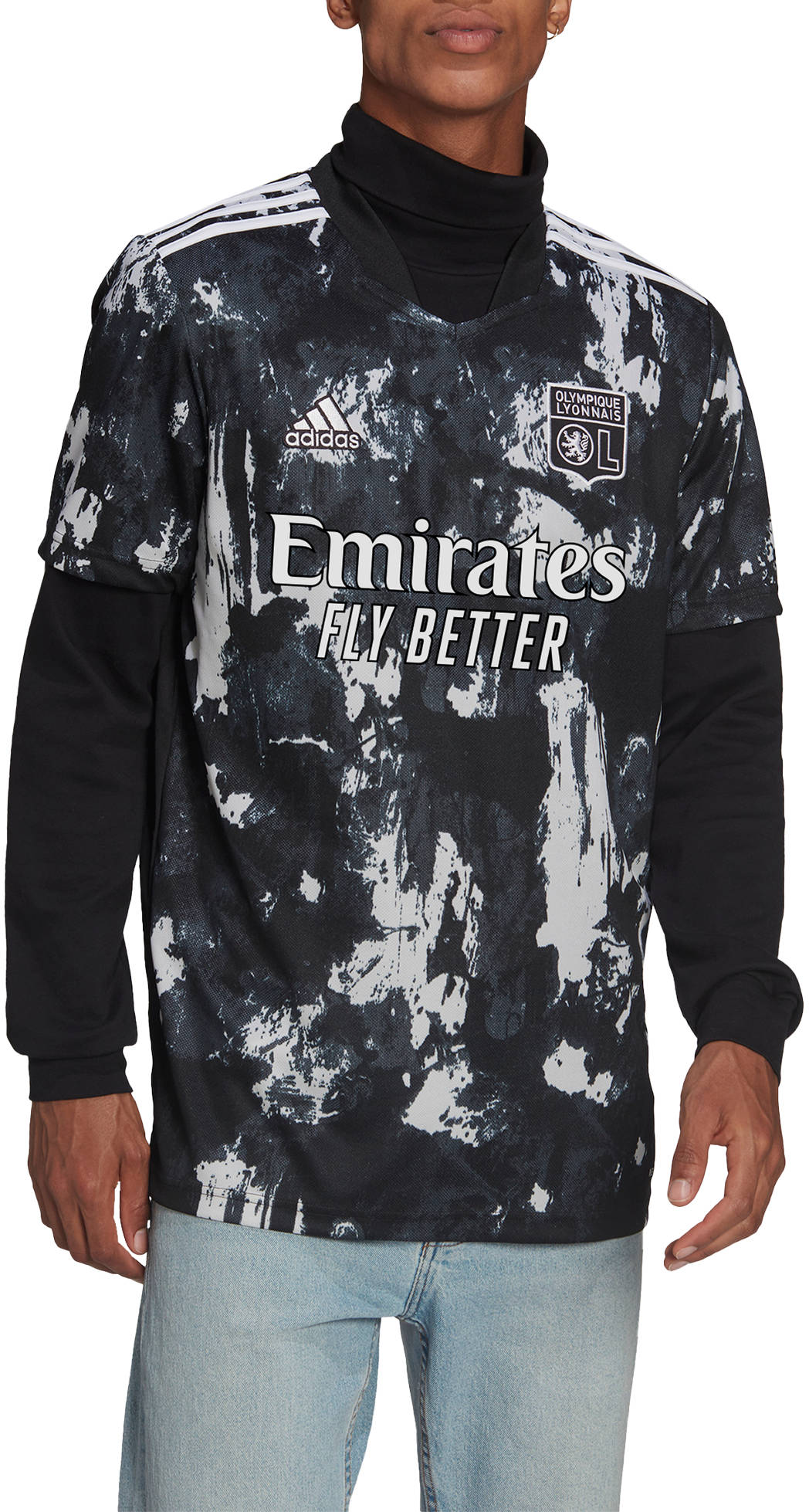 Third Jersey T Shirt Ol 2021 Jersey Adidas OL JERSEYF 2021/22