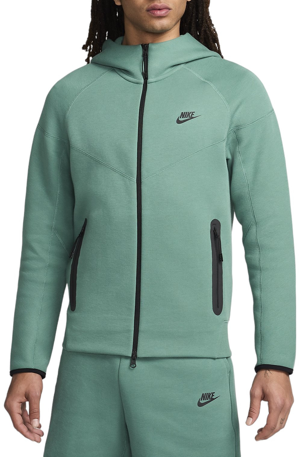 Суитшърт с качулка Nike M NK TCH FLC FZ WR HOODIE