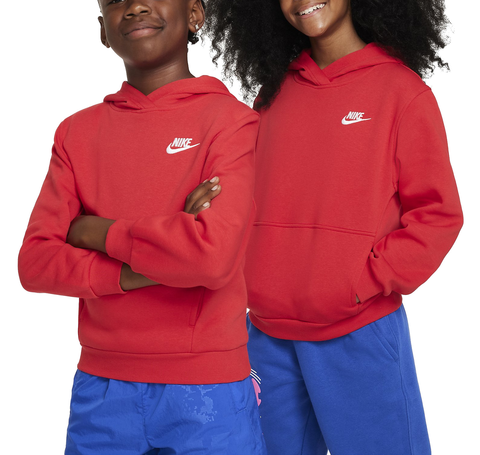 Mikina s kapucí pro větší děti Nike Club Fleece