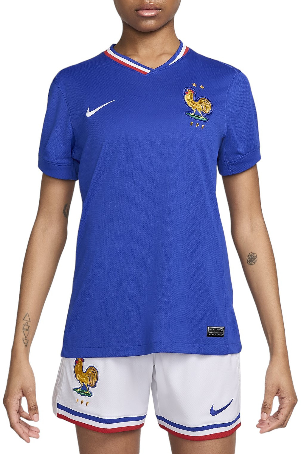 Dámský domácí dres s krátkým rukávem Nike Dri-FIT Francie Stadium 2024
