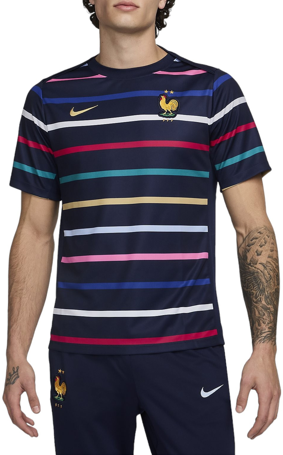 Pánské fotbalové tričko s krátkým rukávem Nike Dri-FIT Francie Academy Pro