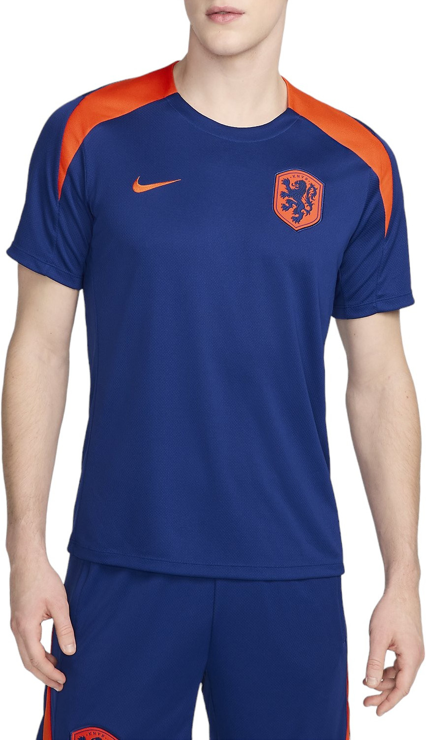 Pánské pleteninové fotbalové tričko s krátkým rukávem Nike Dri-FIT Nizozemsko Strike
