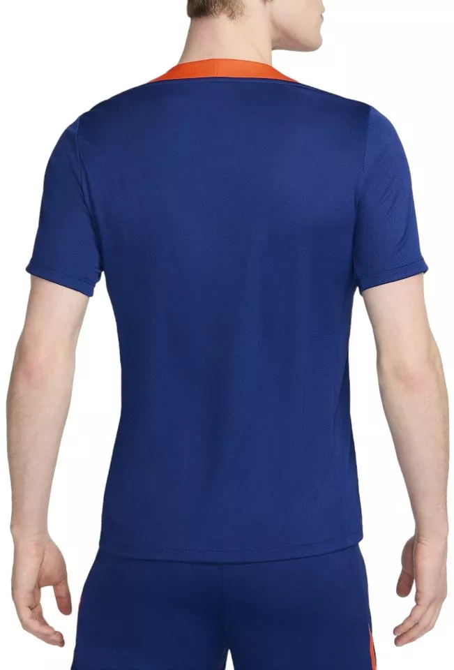 Pánské pleteninové fotbalové tričko s krátkým rukávem Nike Dri-FIT Nizozemsko Strike