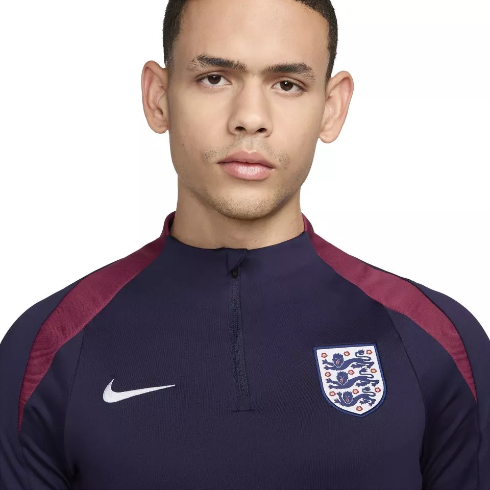 Pánské tréninkové fotbalové tričko s dlouhým rukávem Nike Dri-FIT Anglie Strike Drill