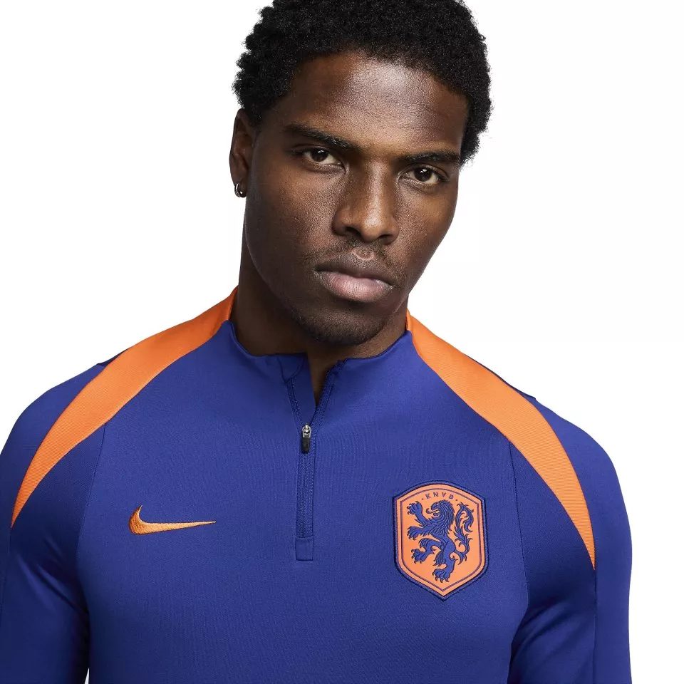 Pánské tréninkové fotbalové tričko s dlouhým rukávem Nike Dri-FIT Nizozemsko Strike