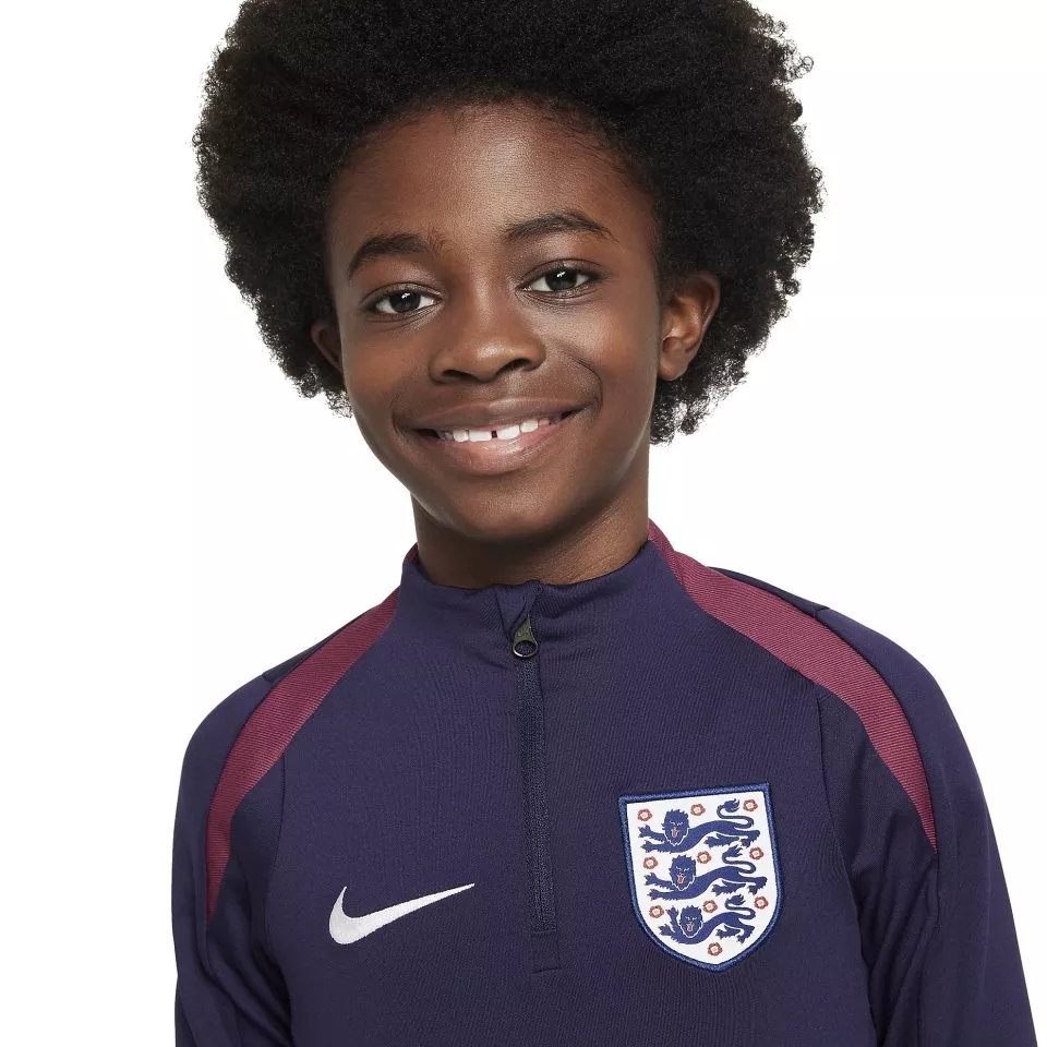 Dětské tréninkové fotbalové tričko s dlouhým rukávem Nike Dri-FIT Anglie Strike Drill