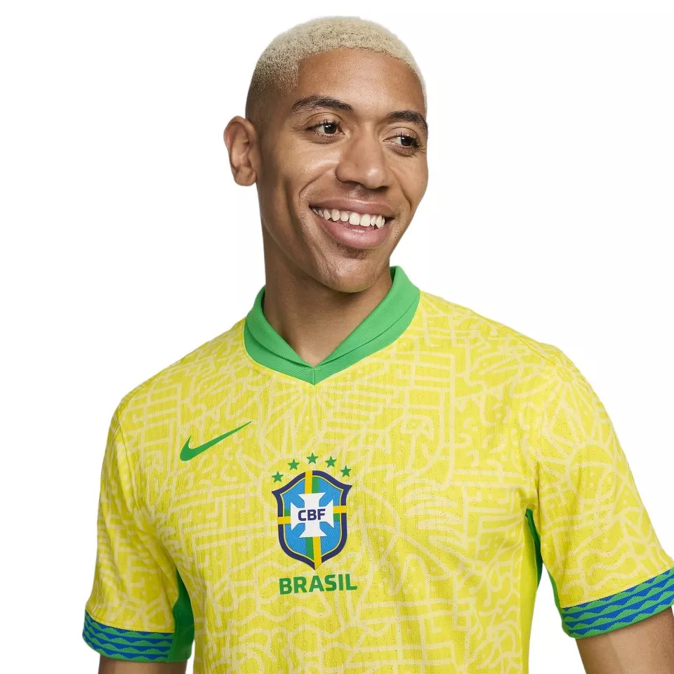 Pánský dres s krátkým rukávem Nike Dri-FIT ADV Brazílie 2024, zápasový/domácí