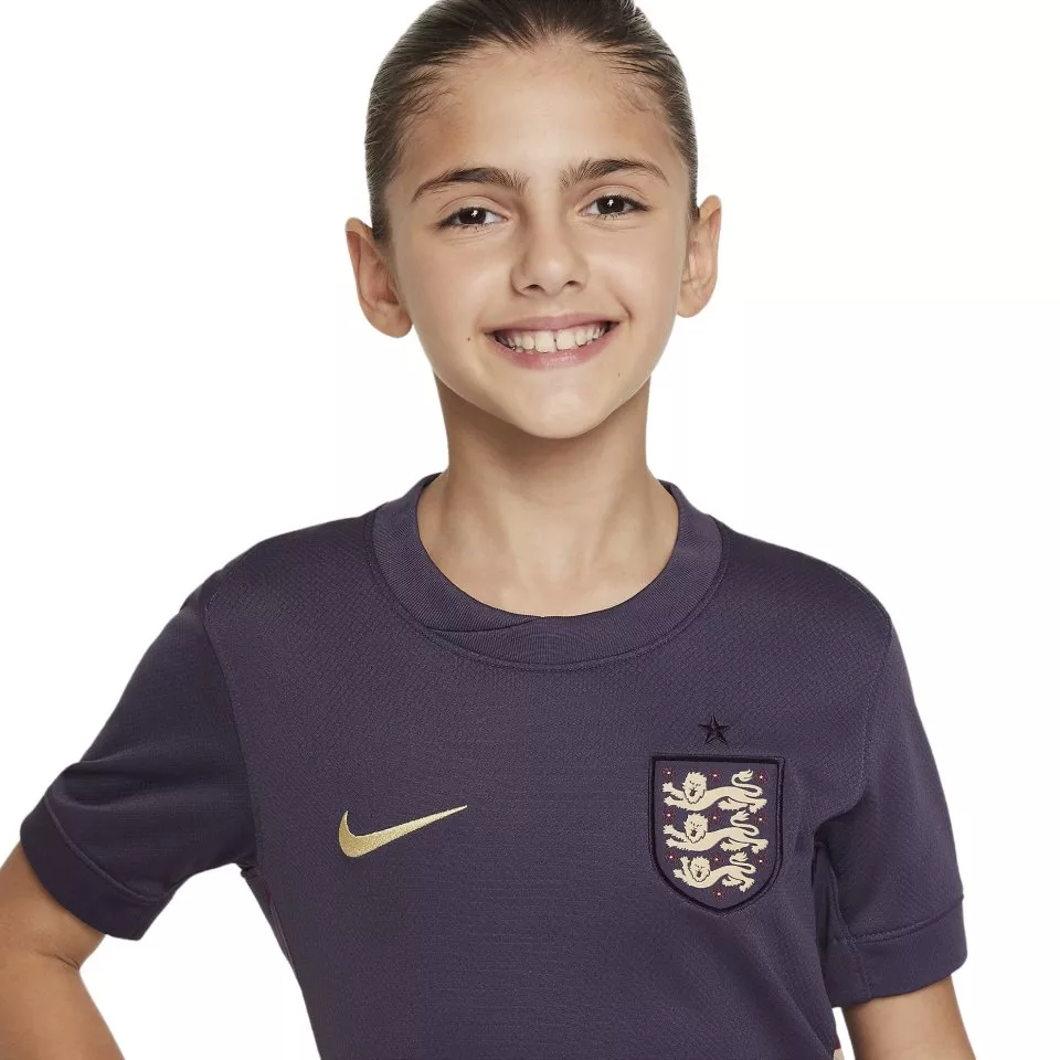 Dětský hostující dres s krátkým rukávem Nike Dri-FIT Anglie Stadium 2024