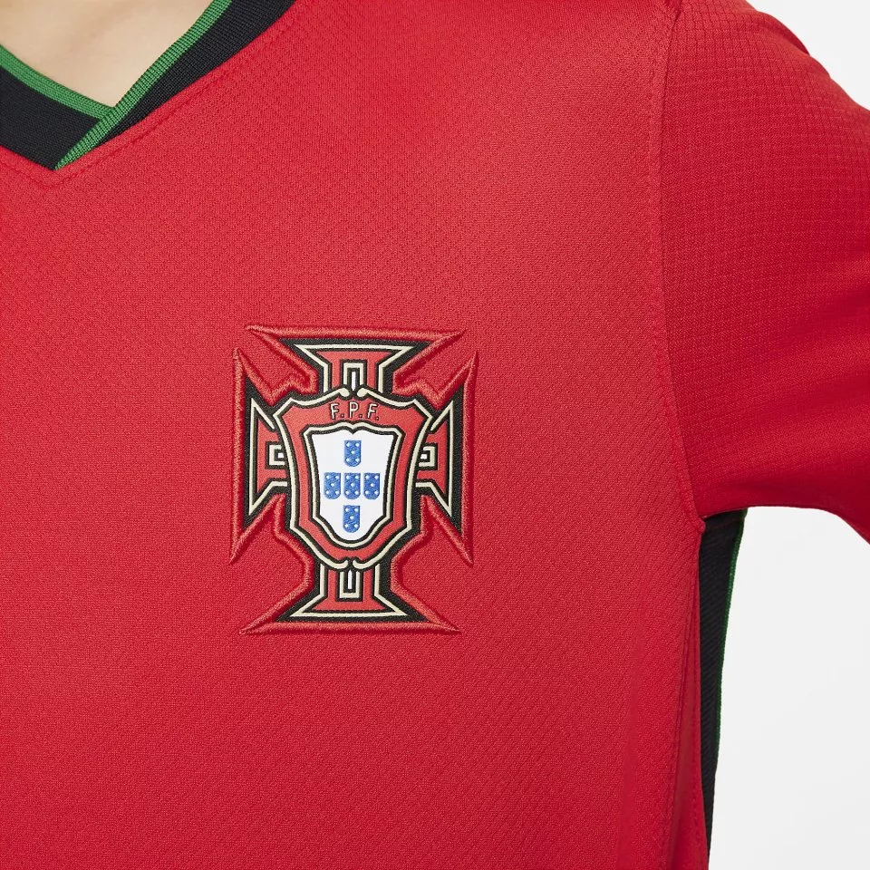 Dětský domácí dres s krátkým rukávem Nike Dri-FIT Portugalsko Stadium