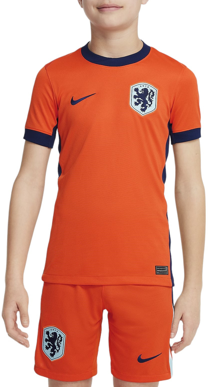 Dětský domácí dres s krátkým rukávem Nike Dri-FIT Nizozemsko Stadium 2024