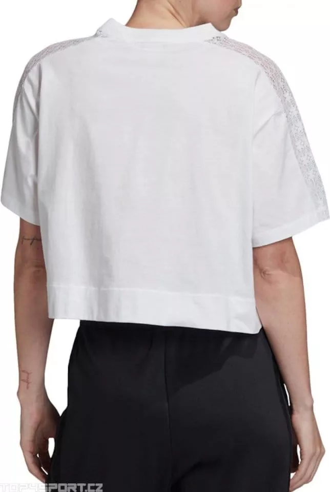 Dámské zkrácené tričko s krátkým rukávem adidas Originals Lace