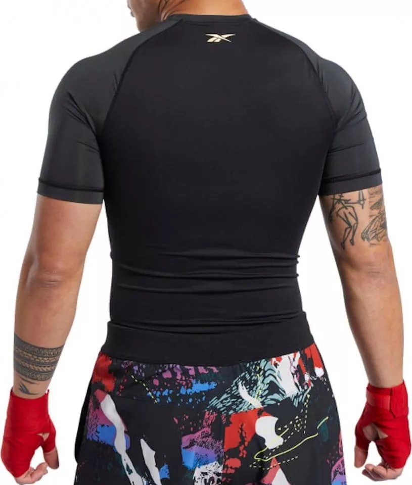 Pánské kompresní tričko s krátkým rukávem Reebok Combat Conor McGregor Rash Guard
