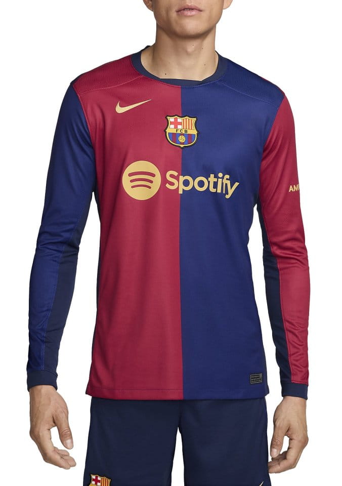 Barcelona FC Trikot Herren - Nike Langarm T-Shirt DEEP ROYAL Blue Größe XL