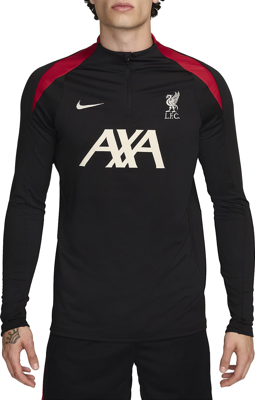 Pánské tréninkové fotbalové tričko s dlouhým rukávem Nike Dri-FIT Liverpool FC Drill