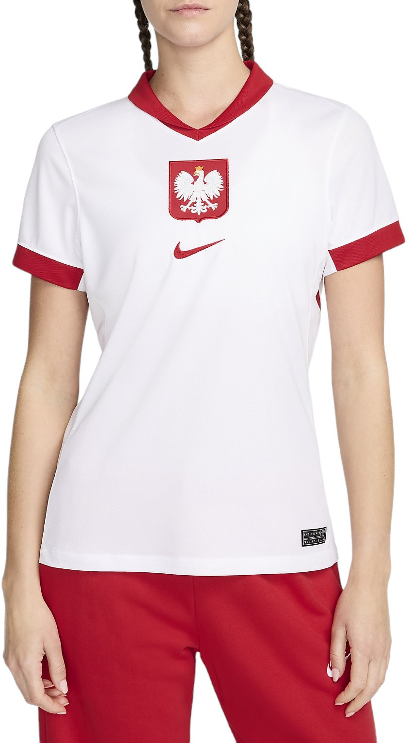 Dámský domácí dres s krátkým rukávem Nike Polsko Stadium 2024