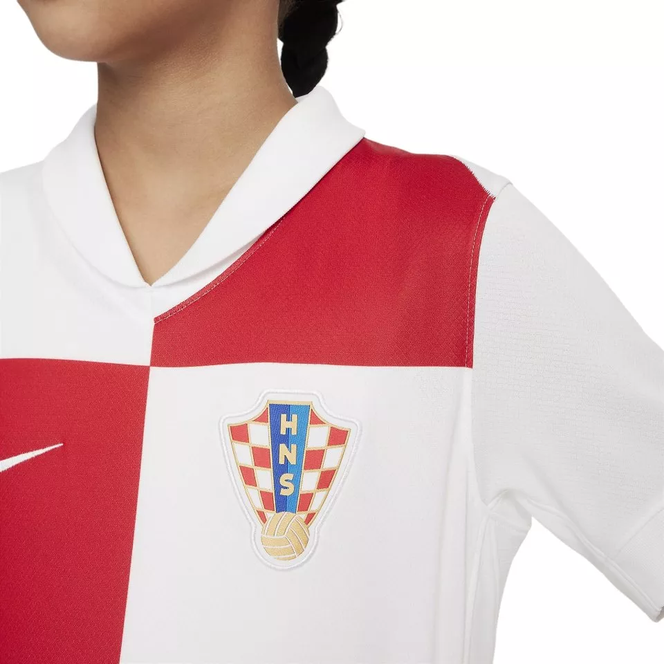 Dětský domácí dres s krátkým rukávem Nike Chorvatsko Stadium 2024