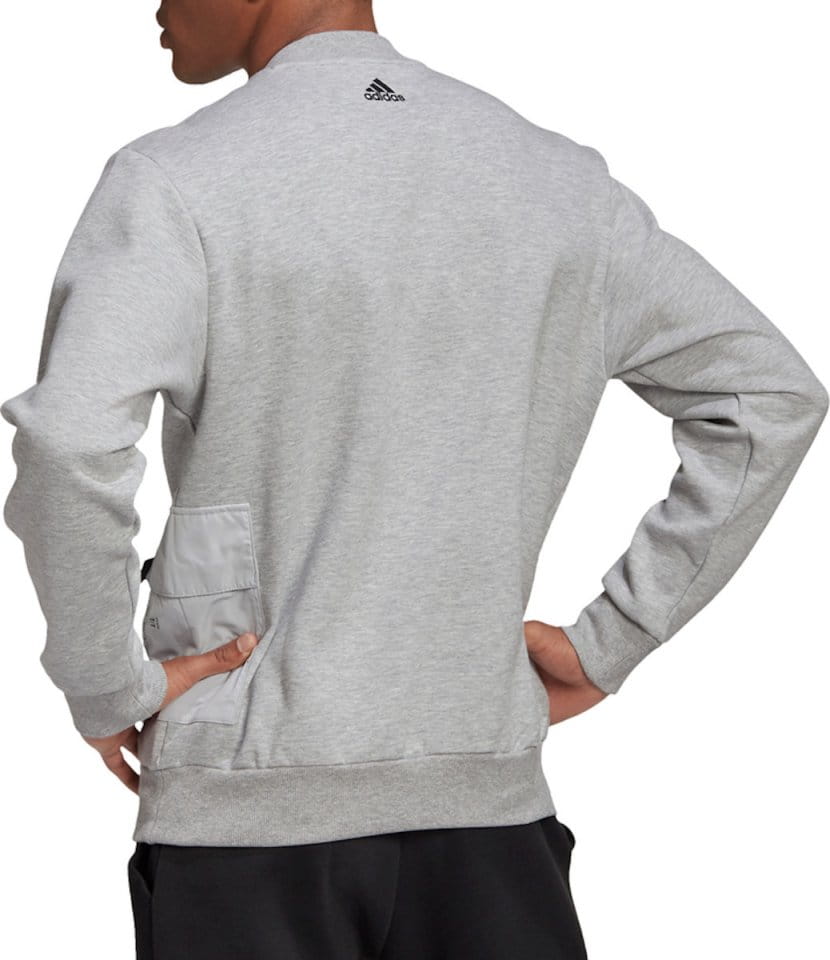 adidas crew neck sweatshirt with pockets