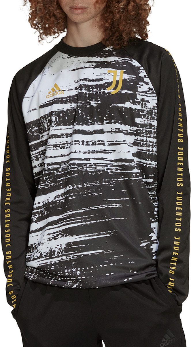 Pánské předzápasové tričko s dlouhým rukávem adidas Juventus Warm 2020/21